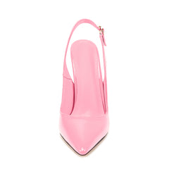 Cute Light Pink Pointed Toe Stiletto Slingback Heels