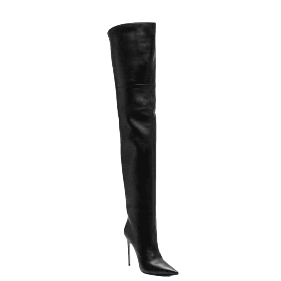 Overknee-Stiefel mit spitzer Zehenpartie und Stilettoabsatz