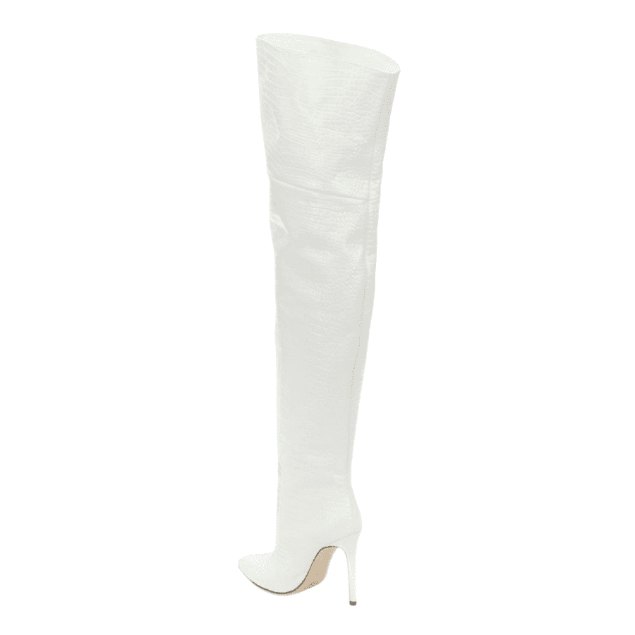 Overknee-Stiefel mit spitzer Zehenpartie und Stilettoabsatz