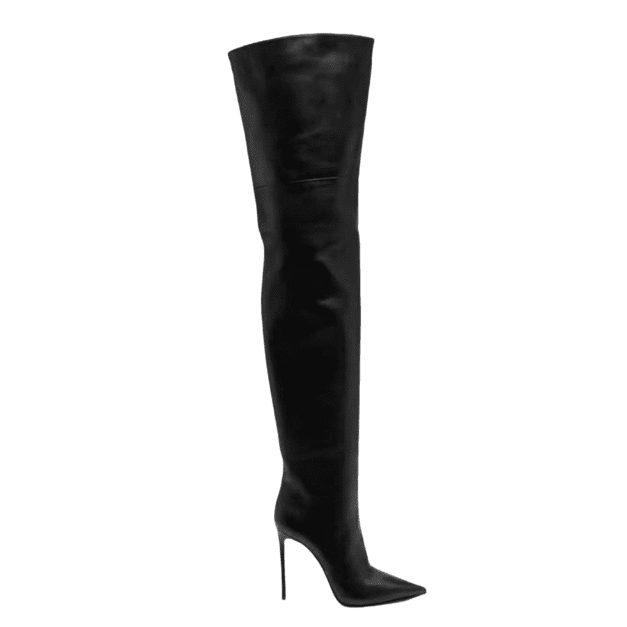 Overknee-Stiefel mit spitzer Zehenpartie und Stilettoabsatz