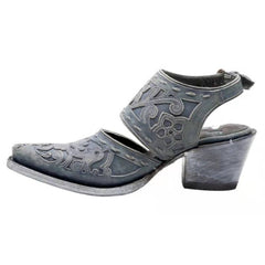 Sandales à bout fermé vintage à talon bas et bride à la cheville avec boucle
